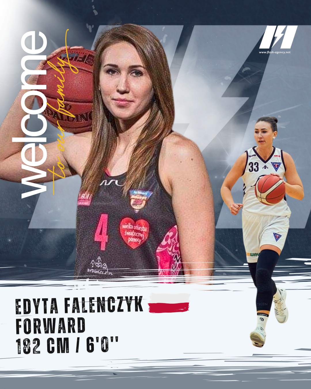 Edyta Falenczyk has signed with Flash Agency