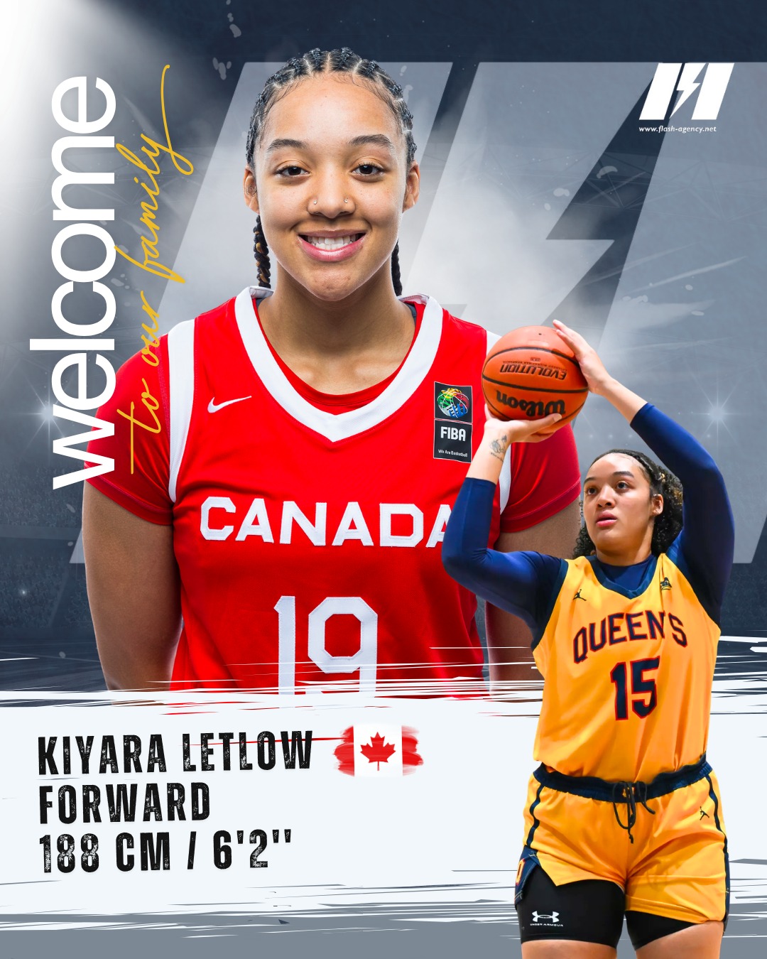 Kiyara Letlow has signed with Flash Agency