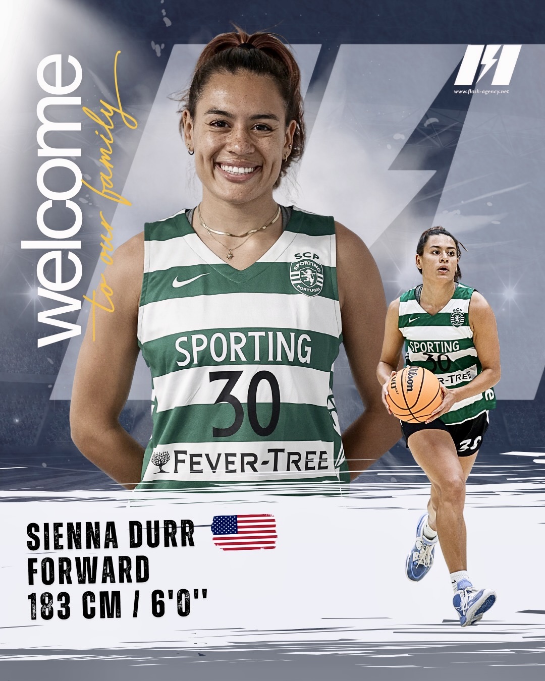 Sienna Durr has signed with Flash Agency